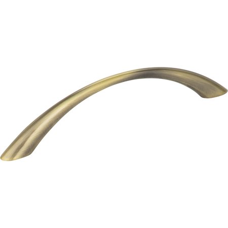 ELEMENTS BY HARDWARE RESOURCES 128 mm Center-to-Center Brushed Antique Brass Arched Kingsport Cabinet Pull 4655AB